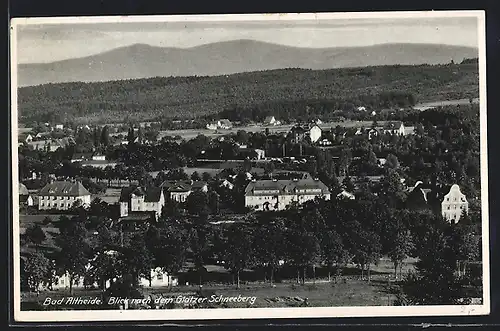 AK Bad Altheide, Blick nach dem Glatzer Schneeberg