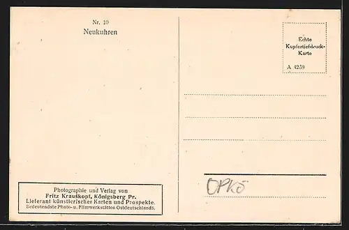 AK Neukuhren, Ostseebad, Im Lachsbachtal