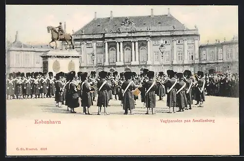 AK Kobenhavn, Vagtparaden paa Amalienborg