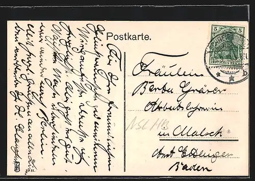 AK Schreiberhau, Ortsansicht mit Kathol. Kirche