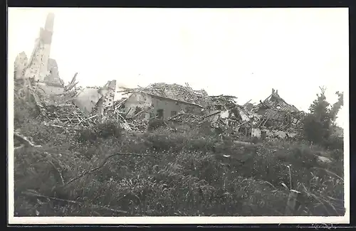 AK Westende, Zerstörte Ortspartie