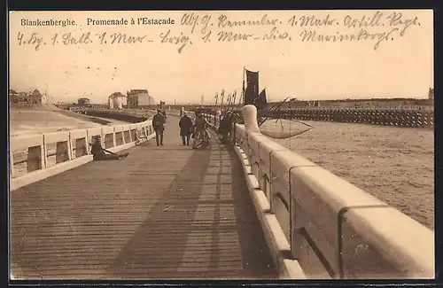 AK Blankenberghe, Promenade à l`Estacade