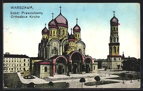 AK Warschau-Warszawa, Sobor Prawoslawny, Orthodoxe Kirche