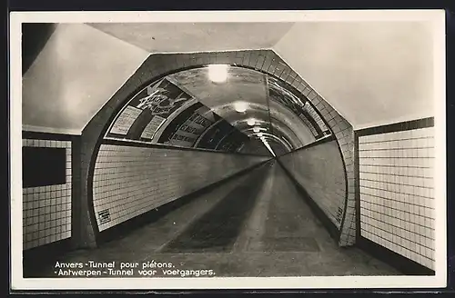 AK Anvers, Tunnel pur piétons
