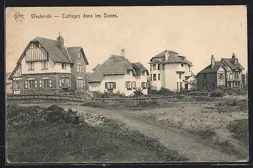 AK Westende, Cottages dans les Dunes