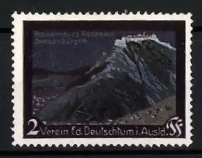 Reklamemarke Verein f. d. Deutschtum im Ausland, Bauernburg Rosenau in Siebenbürgen