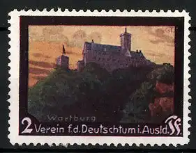 Reklamemarke Verein f. d. Deutschtum im Ausland, Ansicht der Wartburg
