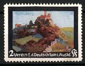 Reklamemarke Verein f. d. Deutschtum im Ausland, Ansicht der Marksburg