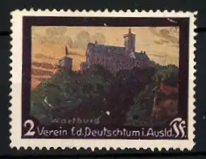 Reklamemarke Verein f. d. Deutschtum im Ausland, Ansicht der Wartburg
