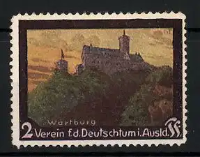 Reklamemarke Verein f. d. Deutschtum im Ausland, Ansicht der Wartburg