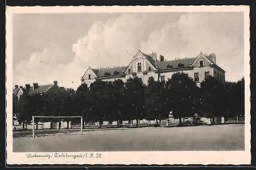 AK Leitmeritz / Litomerice, Blick auf die Kaserne