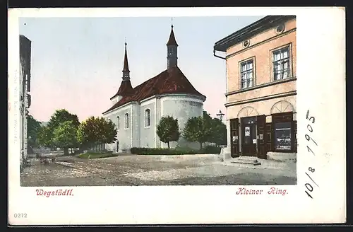 AK Wegstädtl, Kleiner Ring mit Kirche