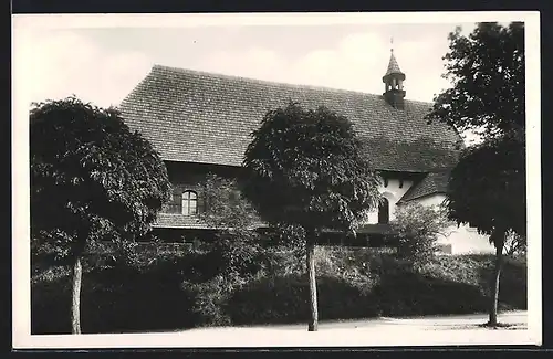 AK Wallachisch Meseritsch / Val. Mezirici, Kostel sv. Trojice