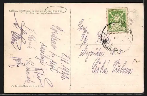 Künstler-AK Velehrad, Lolkovy umelecke dopisnice z Uh. Hradiste