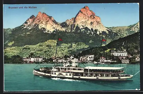 AK Brunnen, Dampfer Stadt Luzern und die Mythen