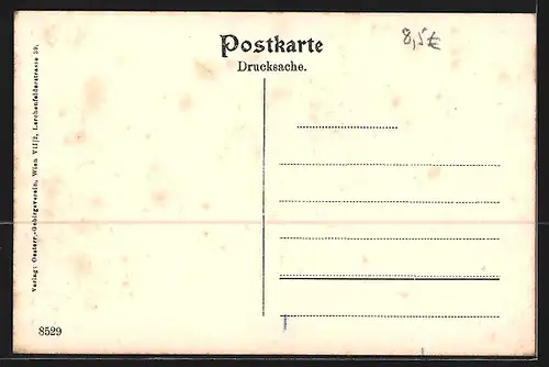 AK Türnitzer Hütte, Berghütte am Türnitzer Höger mit Besuchergruppe