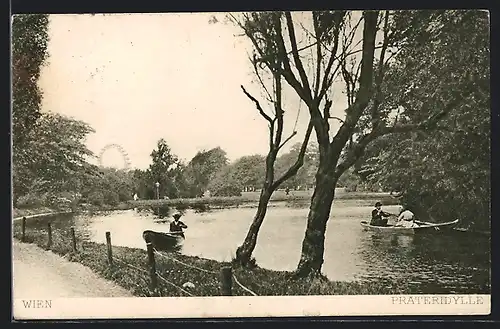AK Wien, Idylle im Wiener Prater