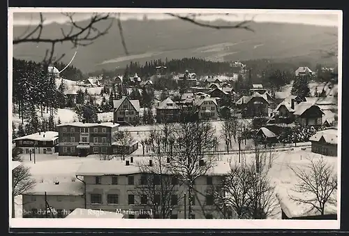 AK Oberschreiberhau i. Rsgb., Marienthal im Schnee