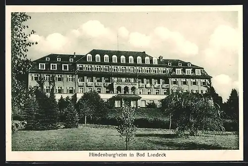 AK Bad Landeck, Blick auf das Hindenburg-Heim