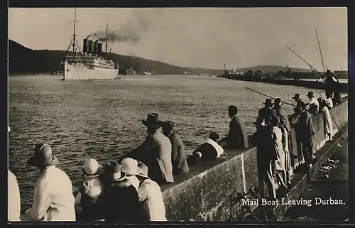 AK Durban, Mail Boat Leaving the Port