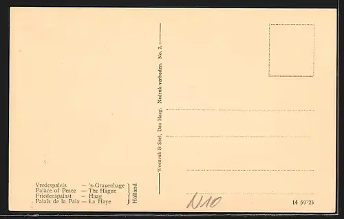 AK Den Haag, Vredespaleis