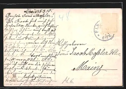 Künstler-AK Constantine, Brücke führt in den Ort