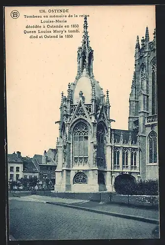 AK Ostende, Queen Louisa Mary`s tomb