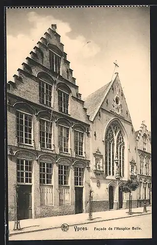 AK Ypres, Facade de l` Hospice Belle