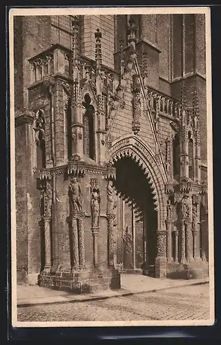 AK Breslau, Ansicht vom Domportal