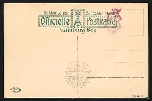 AK Hamburg, 16. Deutsches Bundesschiessen 1909, Ehrenhof