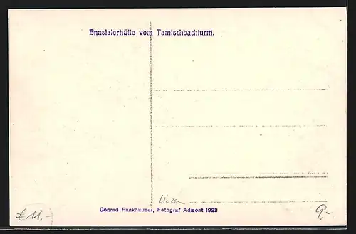 AK Ennstalerhütte vom Tamischbachturm