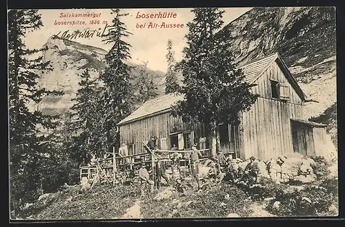 AK Loserhütte, Berghütte mit Loserspitze