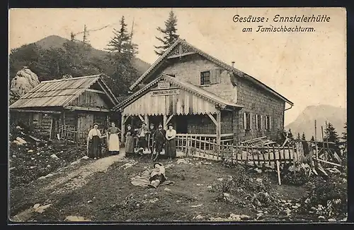 AK Ennstalerhütte, Berghütte am Tamischbachturm im Gesäuse