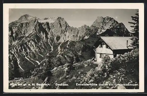 AK Gesäuse, Ennstalerhütte mit kl. & gr. Buchstein