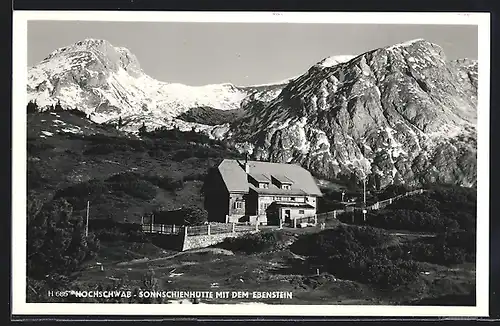 AK Sonnschienhütte, Berghütte am Hochschwab mit dem Ebenstein