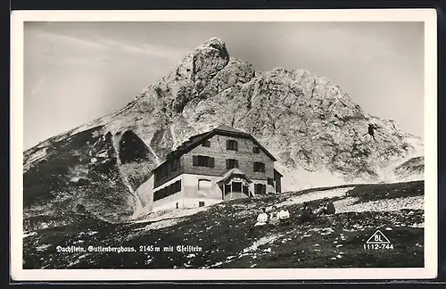 AK Guttenberghaus, Berghütte am Dachstein mit Eselstein