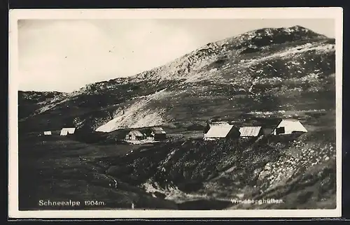 AK Windberghütten, Berghütten auf der Schneealpe