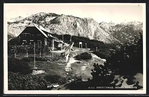 AK Sonnenschienhütte mit Hochschwab