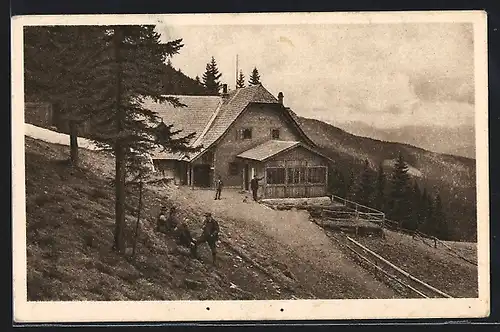 AK Karl Lechnerhaus, Berghütte auf der Pfarralpe am Stuhleck