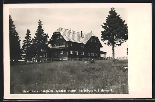 AK Schutzhaus Stanglalm, Blick auf die Hütte
