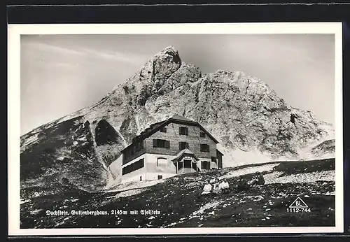 AK Guttenberghaus, Berghütte am Dachstein mit Eselstein