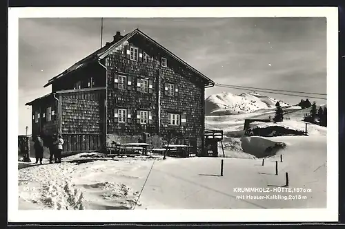 AK Krummholz-Hütte, Hüttenpartie mit Hauser-Kalbling