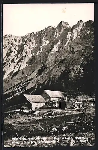 AK Untere Dullwitz Almhütte, Berghütte am Hochschwab