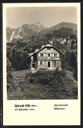 AK Edelraute-Hütte, Berghütte mit Bösenstein