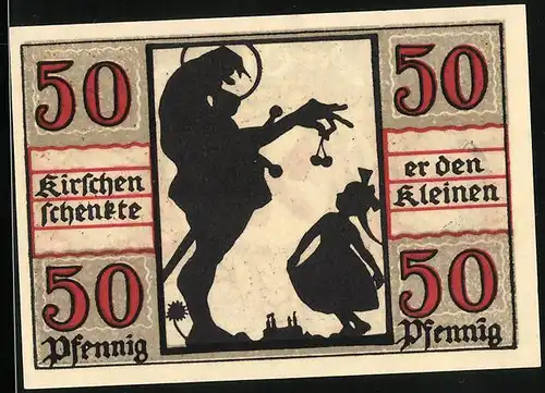 Notgeld Naumburg a. Saale 1920, 50 Pfennig, Kirschen für die Kleine