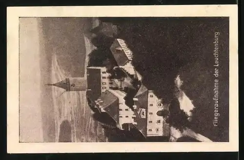 Notgeld Kahla / Saale, 75 Pfennig, Fliegeraufnahme der Leuchtenburg