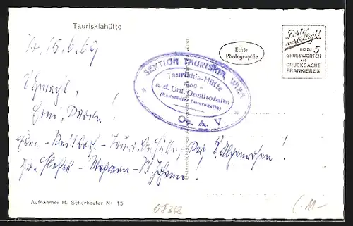 AK Tauriskiahütte a. d. Unt. Gasthofalm