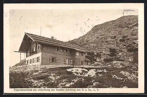 AK Zeppezanerhaus, Berghütte am Untersberg