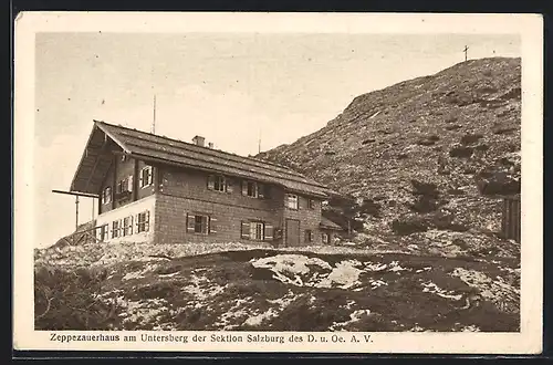 AK Zeppezanerhaus, Berghütte am Untersberg