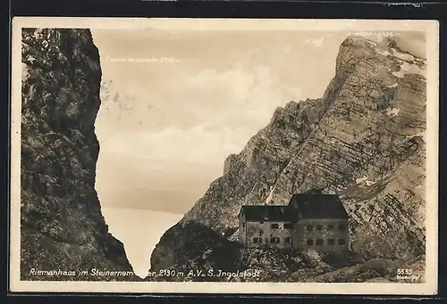 AK Riemannhaus im Steinernen Meer